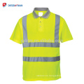 Hola Vis Viz Polo de seguridad de alta visibilidad Camisetas Camisa de trabajo reflectante Amarillo naranja